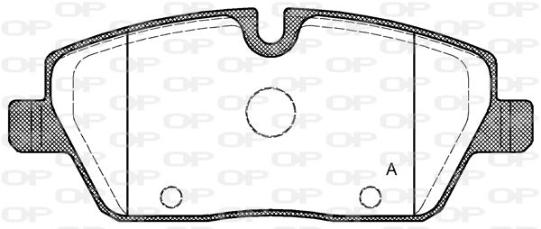 OPEN PARTS Bremžu uzliku kompl., Disku bremzes BPA1131.00